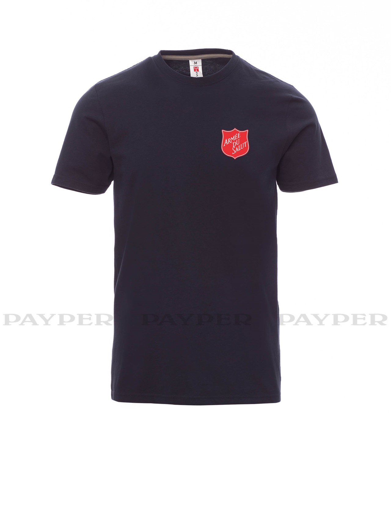 T-shirt homme bleu avec logo serigraphié